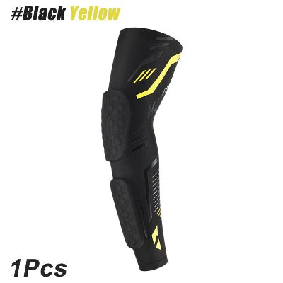 Manchon de compression noir et jaune