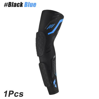 Manchon de compression noir bande bleu