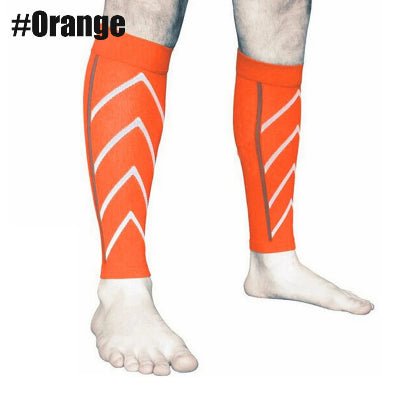 Manchon de compression mollet orange
