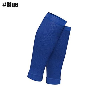 Manchon de compression mollet bleu