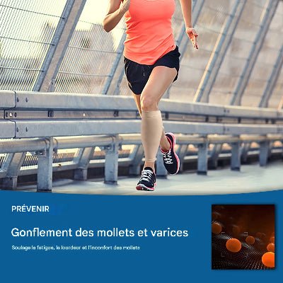 Manchon de- compression mollet exercice