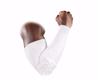 Manchon de compression protection coude blanc