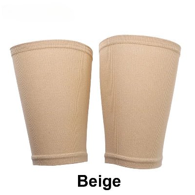 Manchon de compression cuisse beige
