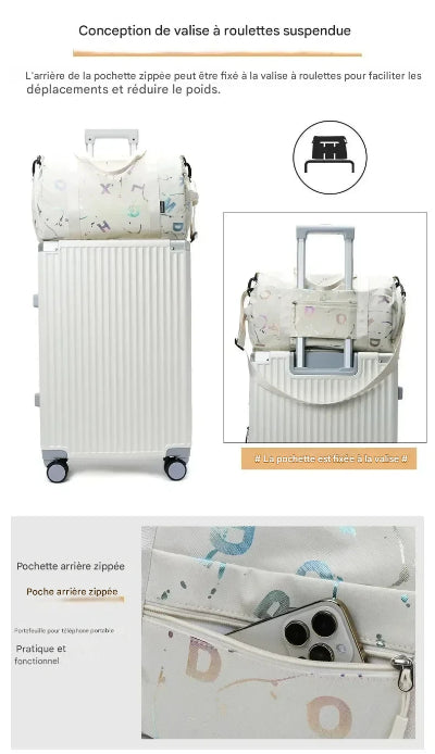 Sac de sport avec pochette arriere zippee