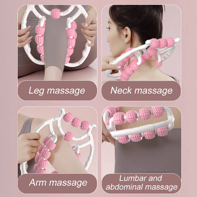 rouleau de massage photo massage du cou jambe bras abdominaux et lombaire