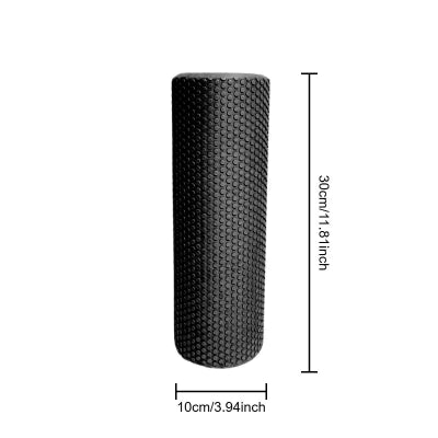 Rouleau de massage noir trente centimetres