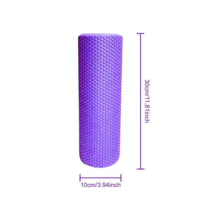 Rouleau de massage violet trente centimetres