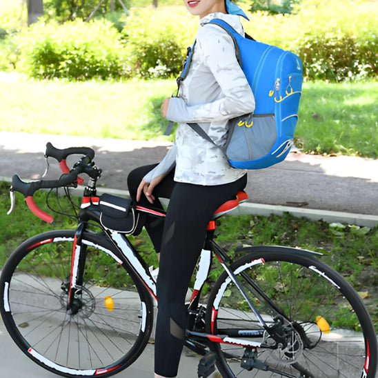 Sac a dos sport bleu femme velo