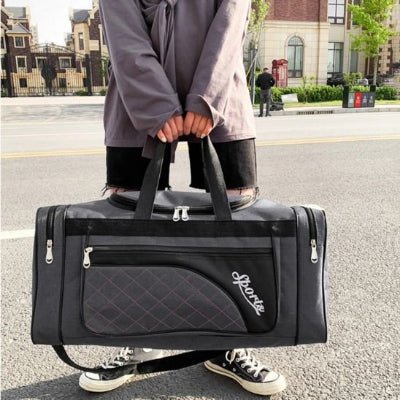 Sac de sport gris fonce