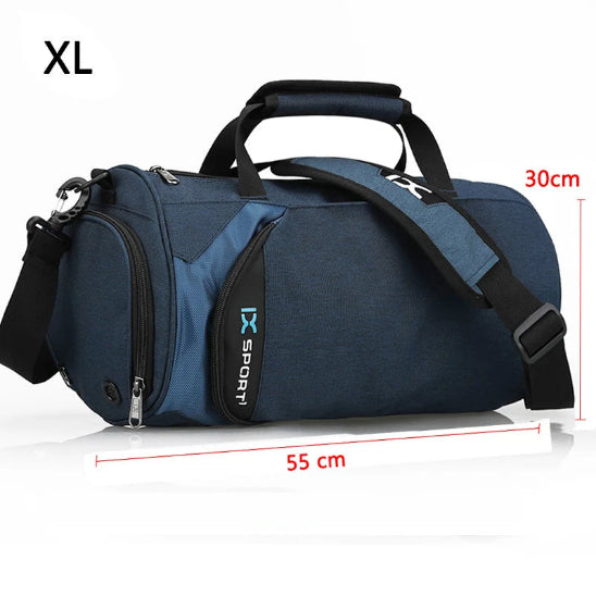 sac de sport bleu extra large