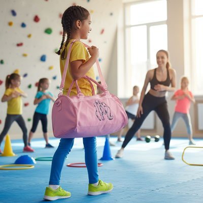 Sac de sport enfant fillette porte bandouliere