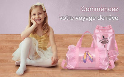 Sac de sport enfant danse rose