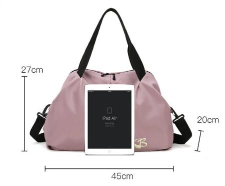 Dimensions sac de sport rose