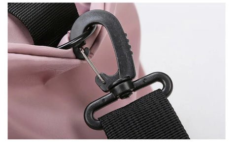 Sac de sport rose attache bandouliere noir