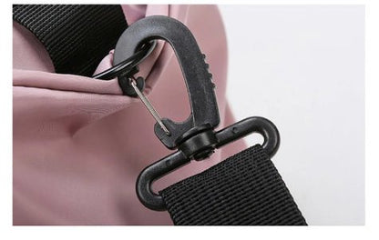 Sac de sport rose attache bandouliere noir