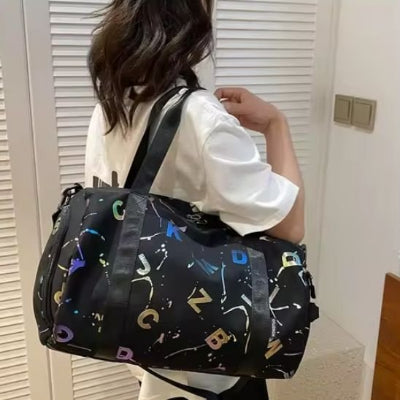 Sac de sport noir femme porte epaule