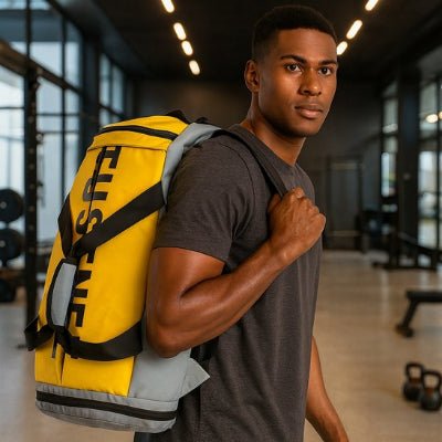 Sac de sport jaune homme gym