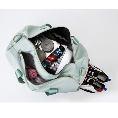 Sac de sport vert compartiment multiples