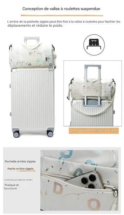 Sac de sport avec pochette arriere zippee