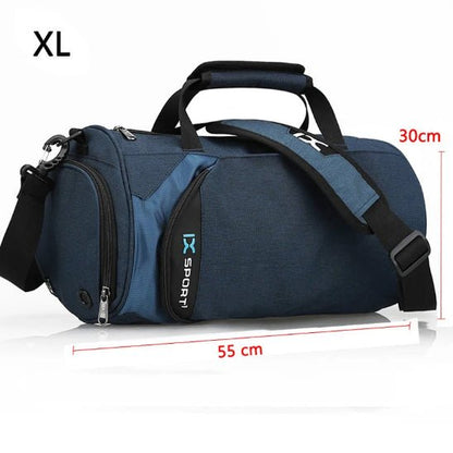 sac de sport bleu extra large