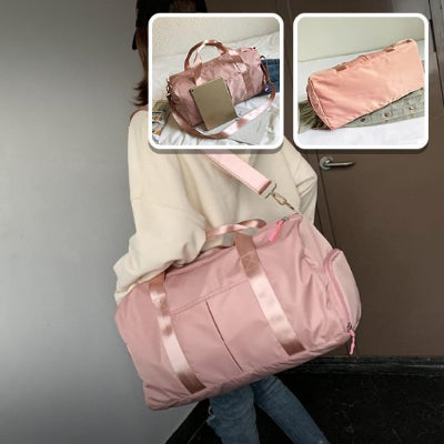 Sac de sport rose sangle epaule