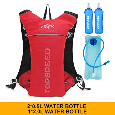 Sac de sport rouge sac bouteilles eau