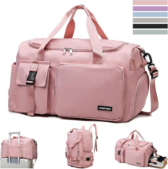 sac de sport rose compartiment chaussure etanche