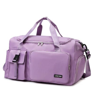 Sac de sport violet poignee violet
