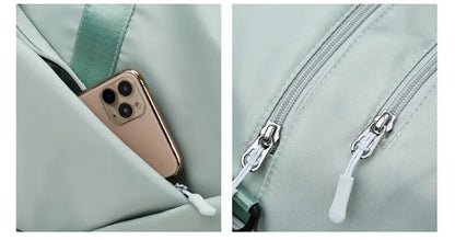 Sac de sport vert zipper resistant