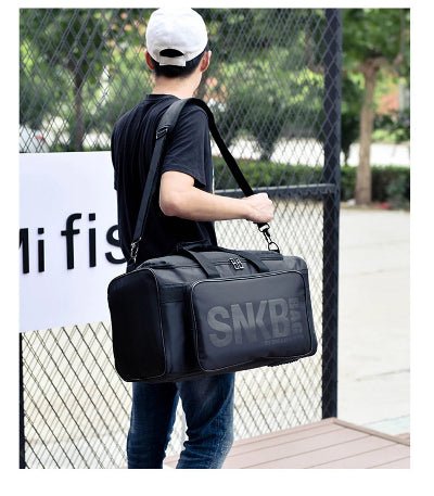 Sac de sport noir logo noir snkb