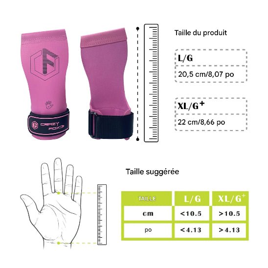 Sangle de tirage mesure des tailles