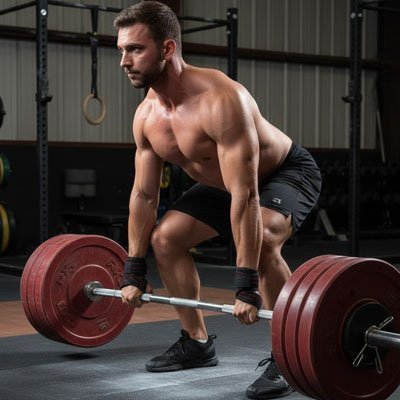 Sangle de tirage homme entrainement salle crossfit
