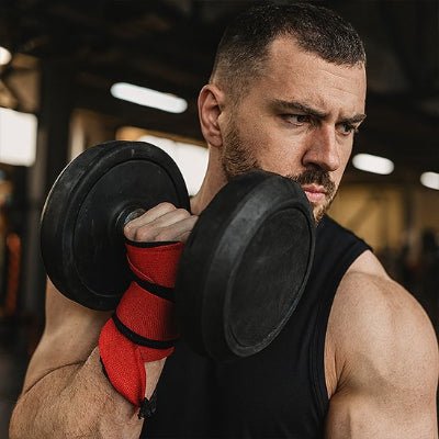 Sangle de tirage homme avec dumbbell