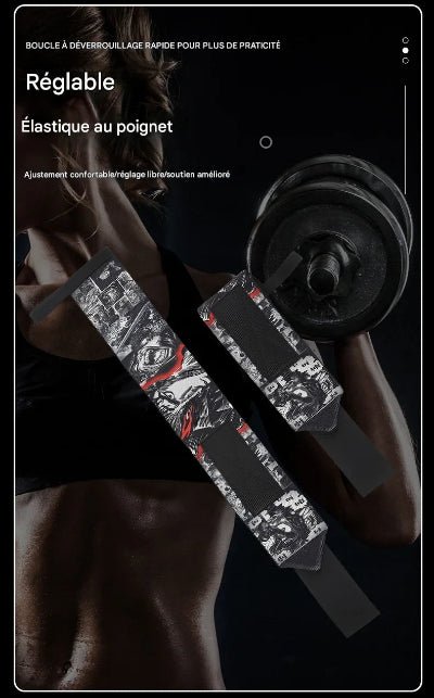 Sangle de tirage poignet velcro reglable