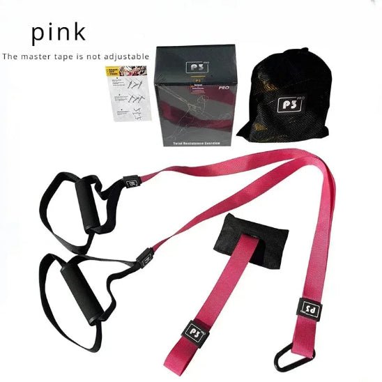 Sangle musculation trx ensemble complet rose