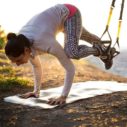 Sangle musculation femme entrainement exterieur