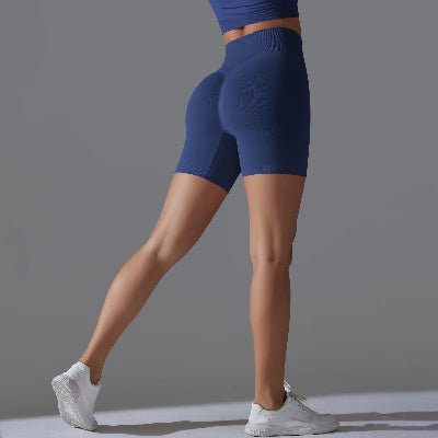 Short de sport femme extensible couleur bleu roi