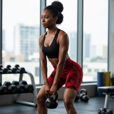 Short de sport femme exercice squat dumbell gym