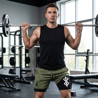 Short de sport homme squat au gym