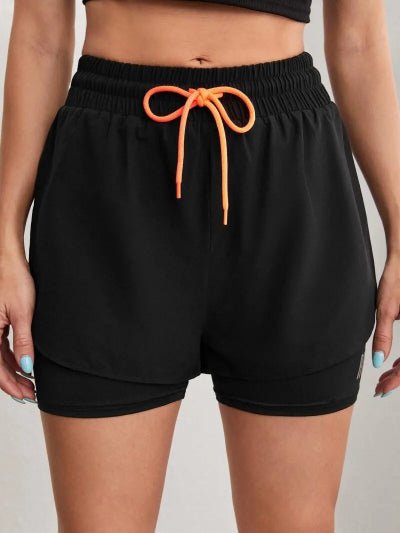 Short de sport noir vue avant