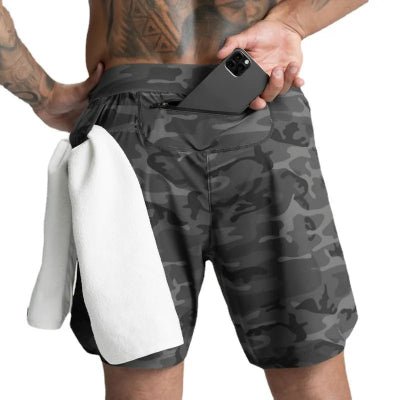 short- port homme gris camouflage
