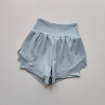 Short femme de sport femme bleu clair