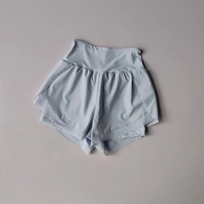 Short femme de sport femme bleu pale
