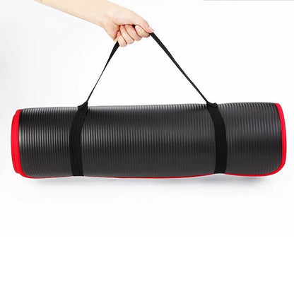 Tapis de gym Confort Pro 10mm noir rouler surface antidérapante